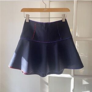 Club Monaco Navy Blue Drop Waist Mini Skirt size 00